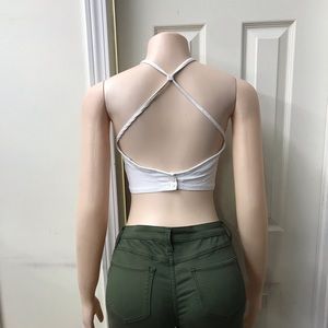 White crop top